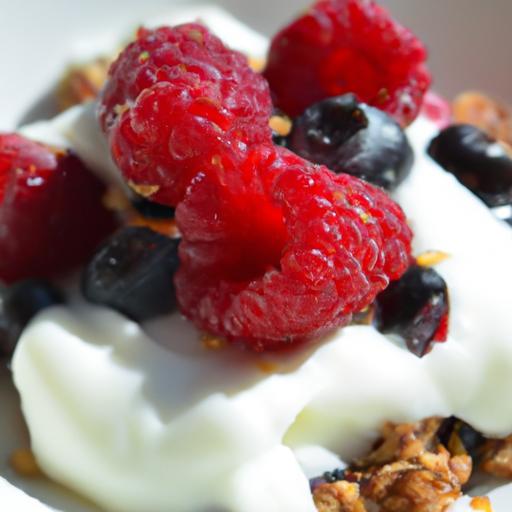 Layered Bliss: Greek Yogurt with Granola and Berries