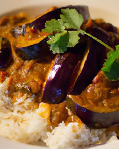 Savor the Flavors: Eggplant Curry Paired with Coconut Rice