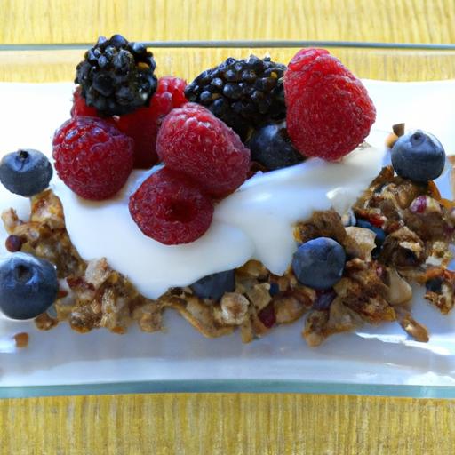 Layered Bliss: Greek Yogurt with Granola and Berries