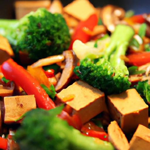 Vibrant Vegan Stir-fry: Tofu Meets Mixed Veggies Delight