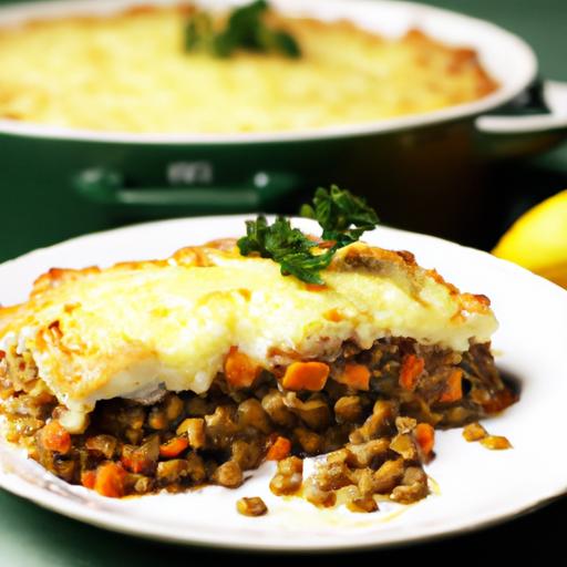 Hearty Lentil shepherd's ‍Pie Topped⁣ with Creamy‍ Mash