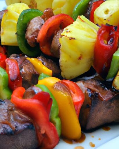 Savor Simple Beef & Veggie Skewers: A Delicious Duo