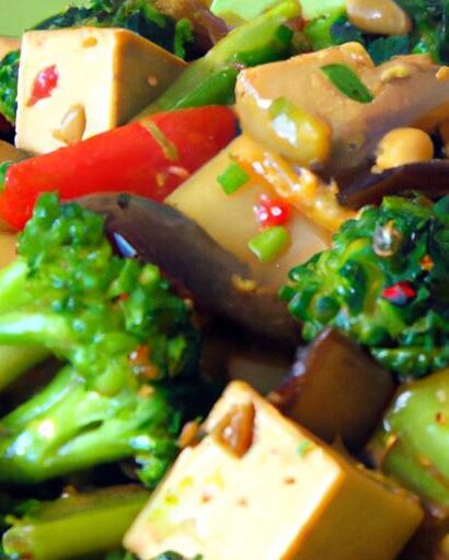 Vibrant Vegan Stir-Fry: Tofu Meets Mixed Veggies Delight