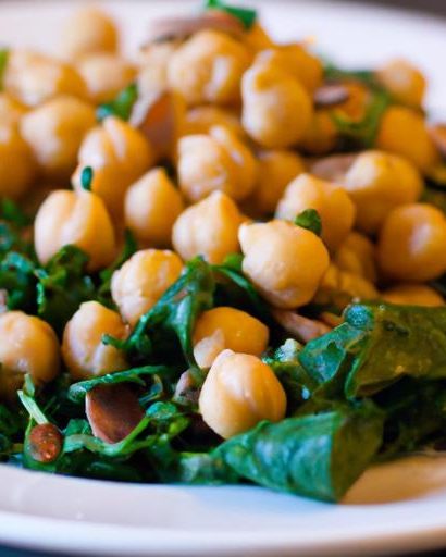 Earthy Spiced Chickpeas and Vibrant Spinach Delight