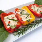 Creamy Delight: Mini Bell Peppers Filled with Soft Cheese