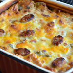 Hearty Sausage & Egg Casserole with Chicken or Turkey Twist