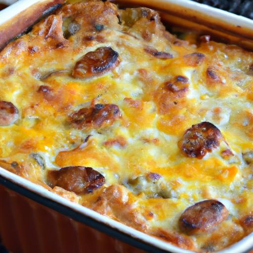 Hearty Sausage & Egg Casserole with Chicken or Turkey Twist