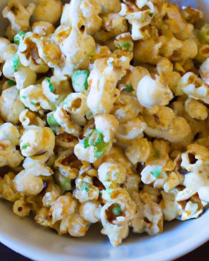 Crispy Vegan Popcorn Tossed in Garlic Herb Bliss