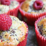 Berry Bliss: Wholesome Chia Seed Muffins with Raspberries