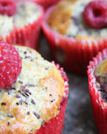 Berry Bliss: Wholesome Chia Seed Muffins with Raspberries