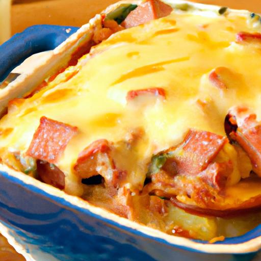 Hearty Sausage & Egg Casserole with Chicken or Turkey Twist