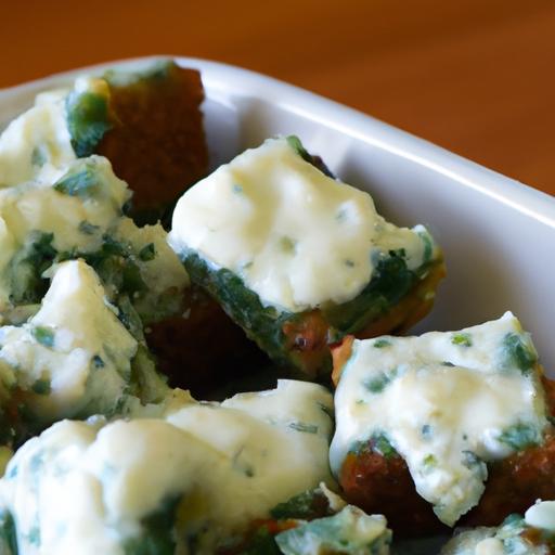 Creamy Keto Spinach Dip Paired with Crispy Cheese Bites