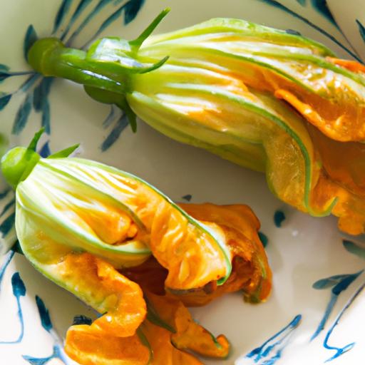 Delightful Stuffed Zucchini‍ Flowers: ​A Taste of Spring