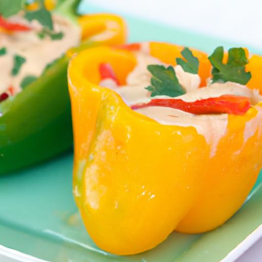 Creamy Delight: Mini Bell Peppers Filled with Soft Cheese
