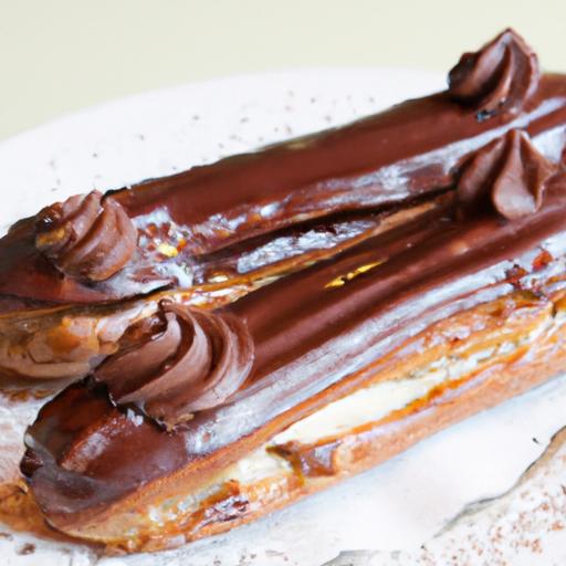 The Art of Chocolate Éclairs with Silky Crème Pâtissière