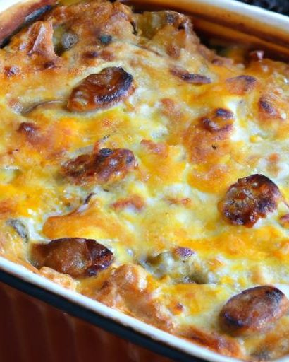 Hearty Sausage & Egg Casserole with Chicken or Turkey Twist