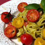 Bright & Fresh: Pesto Pasta with Juicy Cherry Tomatoes