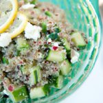 Refreshing Quinoa Salad with Crisp Cucumbers and Creamy Feta