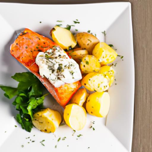 One-Pan Greek-Style Salmon and Potatoes: Easy, Flavorful Meal